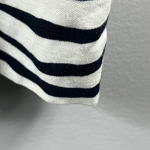 Louis Feraud Vintage Kite String Bow Pencil Skirt 16 Cream Black Linen blend - Picture 6 of 15